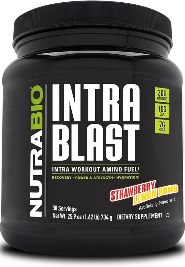 NUTRABIO: Intra Blast Natural Powder Kiwi Strawberry 1.95 LB