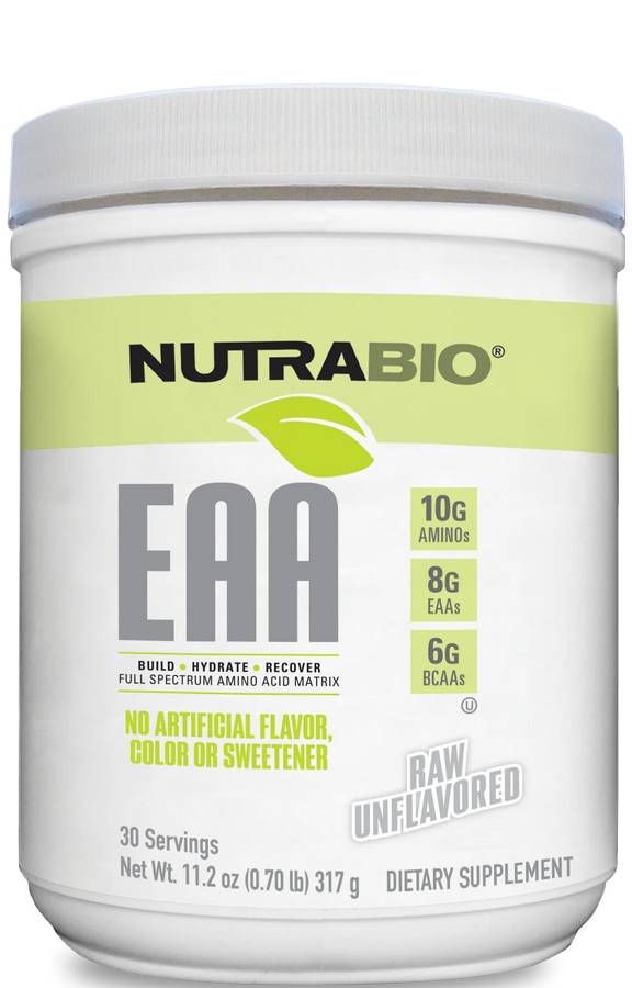 NUTRABIO: EAA Natural Powder Unflavored 0.7 LB