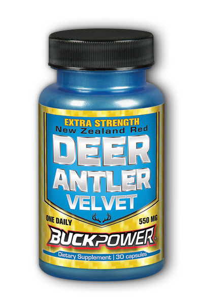 Deer Antler Velvet BuckPower Extra Strength, 30 ct Cap