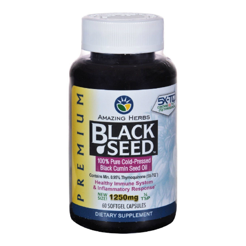 Black Seed Oil 1250mg, 60 sfg