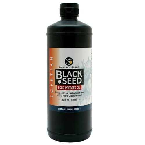 AMAZING HERBS: Egyptian Black Seed Oil 16 oz