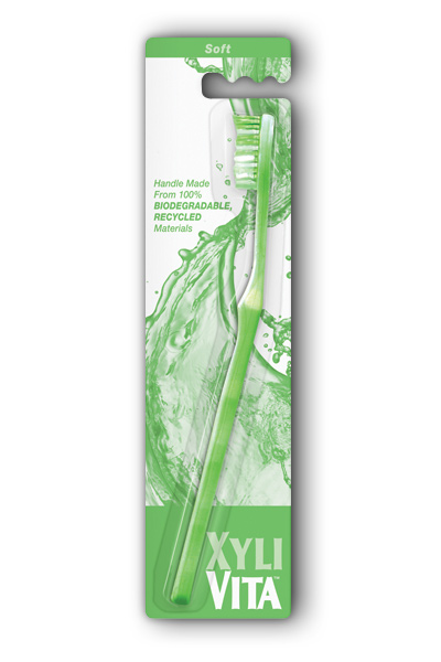 XYLIVITA: Key Lime Green Soft Toothbrush 1 ea Brush