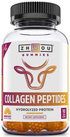 Collagen Peptides Hair Skin Nails 90 Gummies from Zhou Nutrition