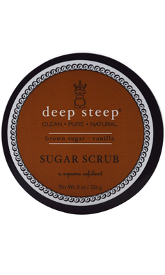DEEP STEEP: Sugar Scrub Brown Sugar Vanilla 8 oz