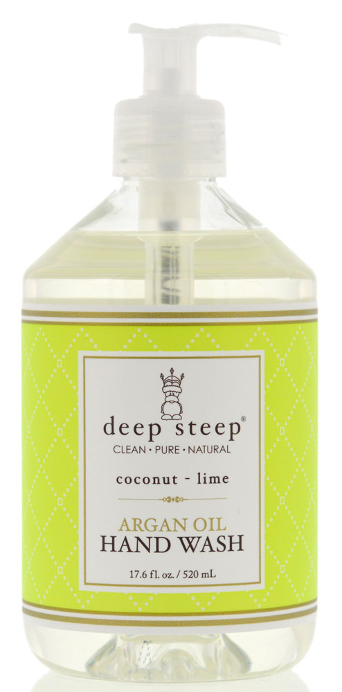 DEEP STEEP: Argan Oil Liquid Hand Wash Coconut Lime 17 oz