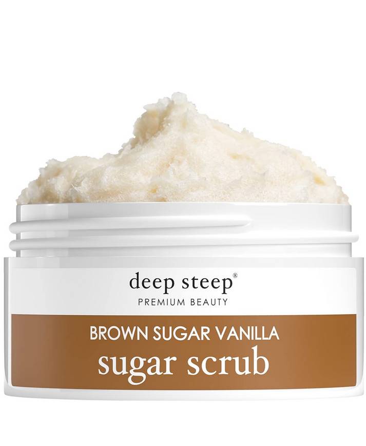 DEEP STEEP: Sugar Scrub Brown Sugar Vanilla 8 OUNCE
