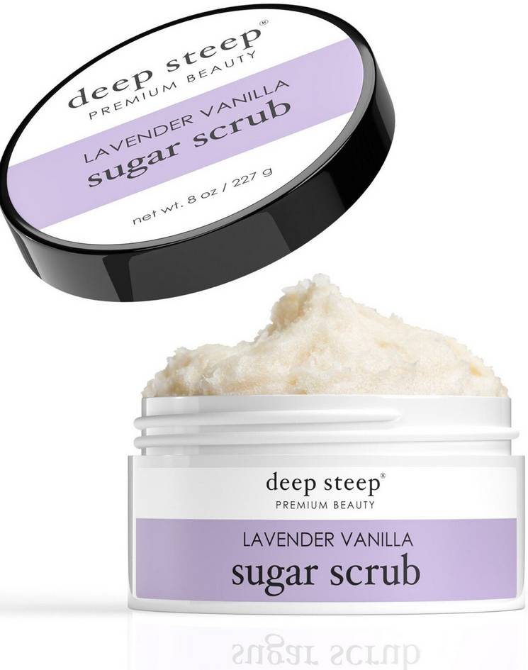 DEEP STEEP: Lavender Vanilla Classic Sugar Scrub 8 OUNCE