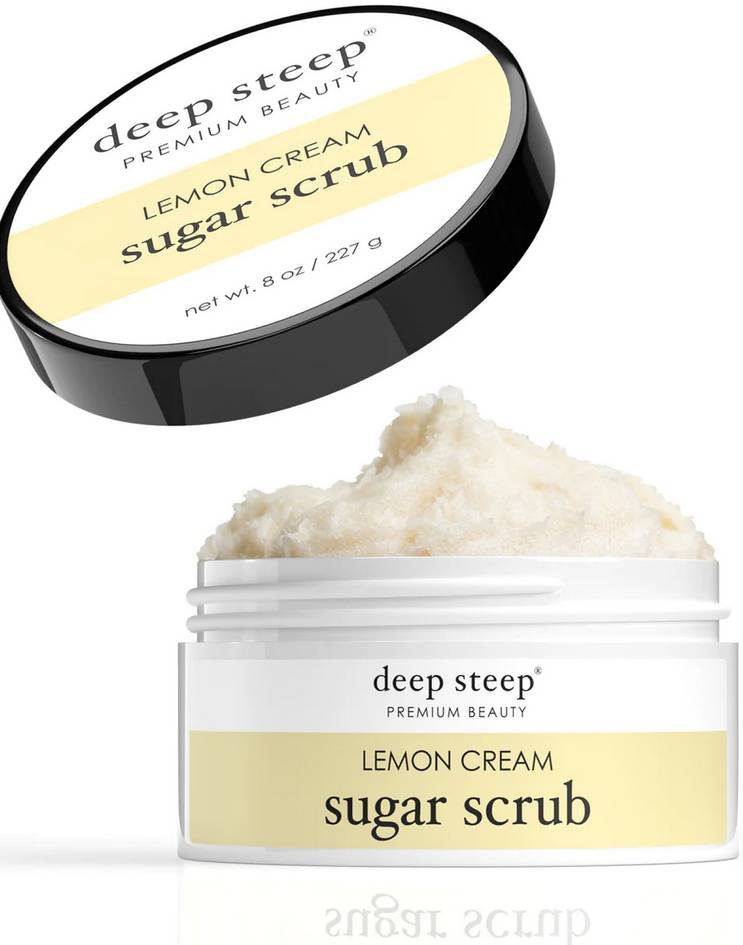 DEEP STEEP: Lemon Cream Classic Sugar Scrub 8 OUNCE