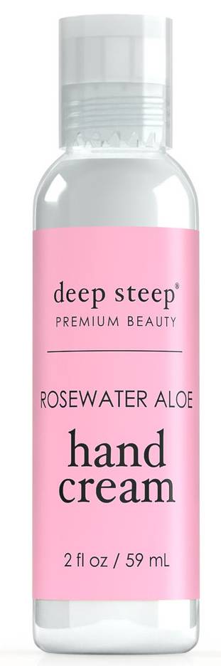 DEEP STEEP: Rosewater Aloe Classic Hand Cream 2 OUNCE