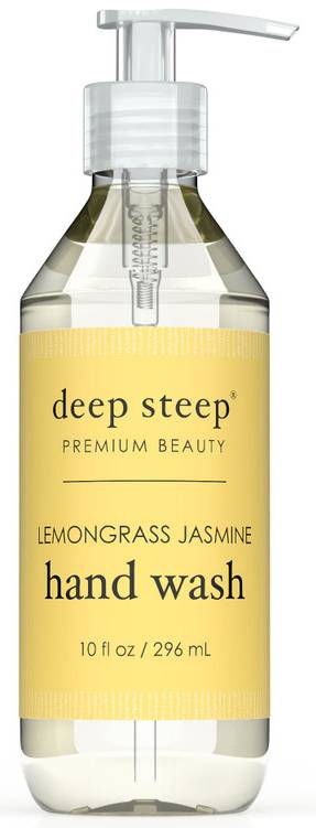 DEEP STEEP: Lemongrass Jasmine Classic Argan Oil Liquid Hand Wash 10 OUNCE