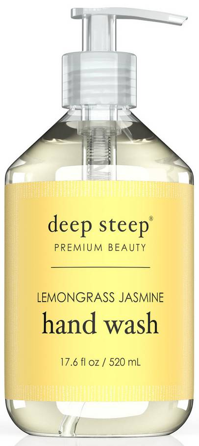 DEEP STEEP: Lemongrass Jasmine Classic Argan Oil Liquid Hand Wash 17.6 OUNCE
