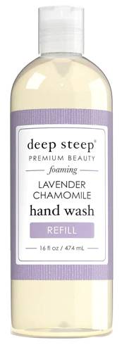 DEEP STEEP: Lavender Chamomile Classic Foaming Hand Wash Refill 16 OUNCE