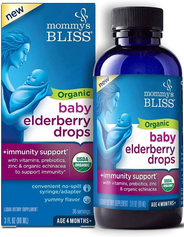 Organic Baby Elderberry Drops Plus Immunity Boost