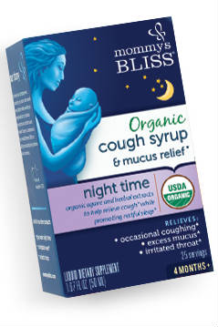 MOMMY'S BLISS: Organic Baby Cough Syrup & Mucus Relief Night Time 1.67 ounce