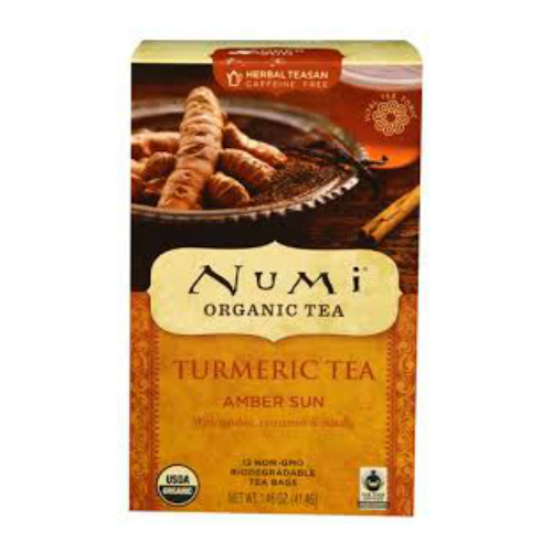 NUMI TEAS: Turmeric Tea Amber Sun 12 bag