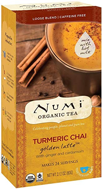 NUMI TEAS: Turmeric Chai Golden Latte 16 bag