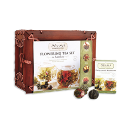 NUMI TEAS: Flowering Tea Gift Set Teapot Box 1.29 oz