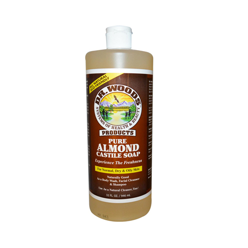 DR WOODS: Castile Soap Liquid Almond 32 oz