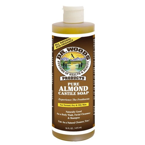 DR WOODS: Castile Soap Liquid Almond 16 oz