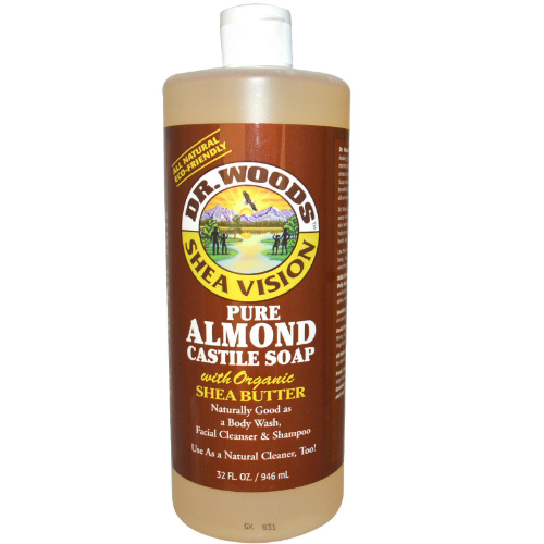 DR WOODS: Castile Soap Liquid Almond with Shea Butter 32 oz