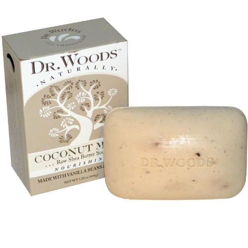 DR WOODS: Bar Soap Coconut Vanilla Papaya 5.25 oz