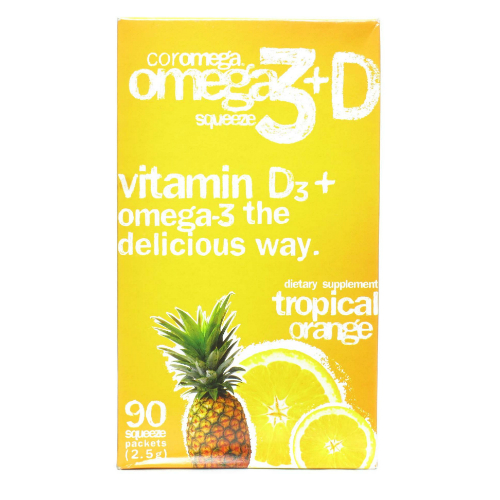Tropical Orange Plus D Omega 3 Squeeze