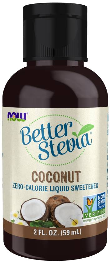 NOW: BetterStevia Liquid Coconut Flavor 2 fl oz