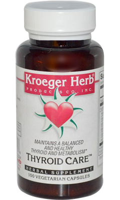 KROEGER HERB PRODUCTS: Thyroid Care 100 capvegi
