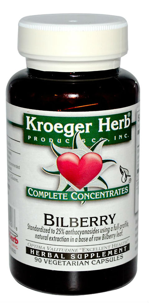 Bilberry Complete Concentrate, 90 capvegi