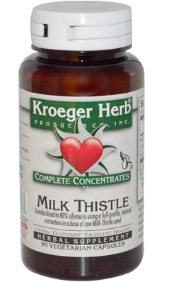 Milk Thistle Complete Concentrate 90 capvegi from KROEGER HERB PRODUCTS