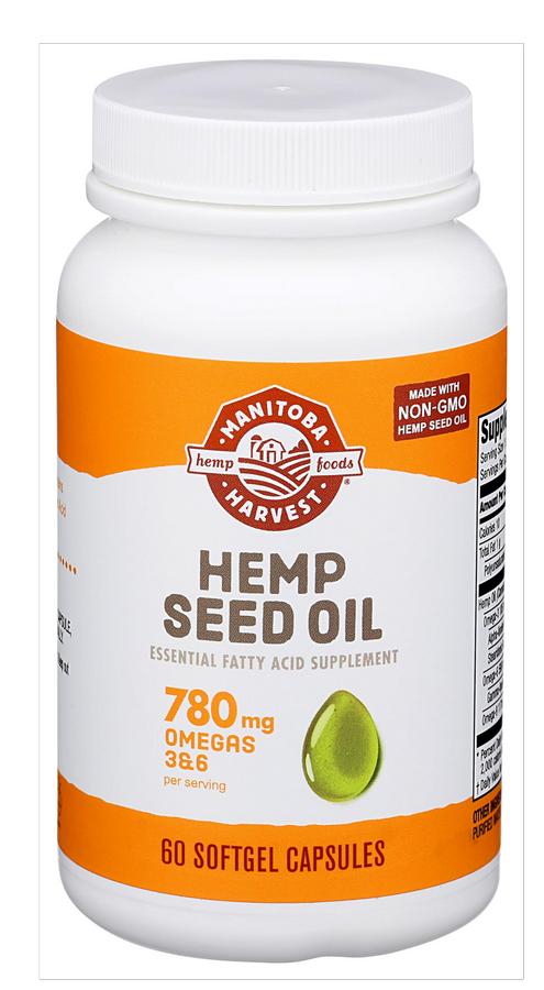 MANITOBA HARVEST HEMP FOODS: Hemp Seed Oil w/ 780 mg Omegas 60 SOFTGEL