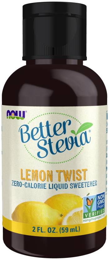 NOW: BetterStevia Extract Liquid Lemon Twist 2 oz
