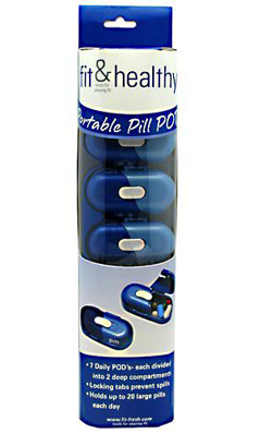 Portable Pill POD's 1 ct from FIT And HEALTHY