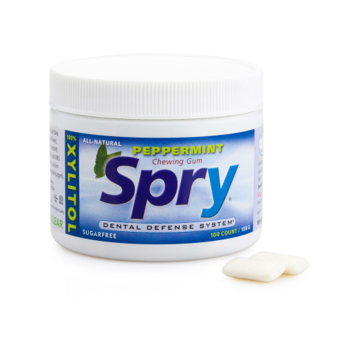 SPRY: Spry Chewing Gum Peppermint 100 ct