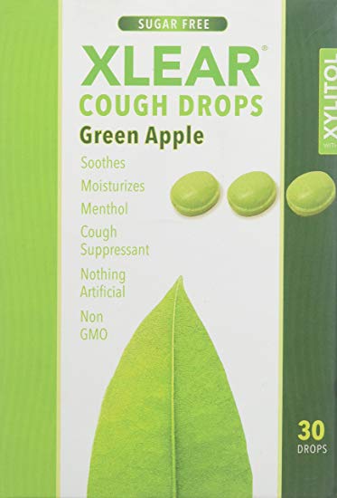 Green Apple Cough Drops 30 ct from XLEAR