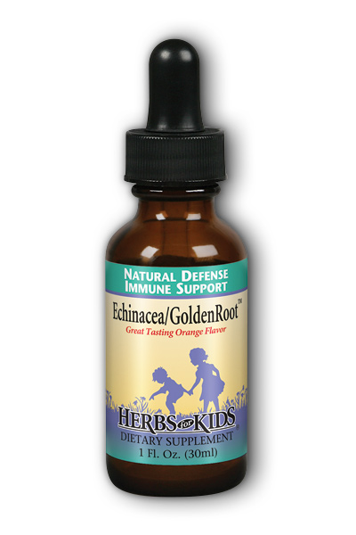 HERBS FOR KIDS: Echinacea  Golden Root  Orange Flavor Alcohol-Free 1 fl oz