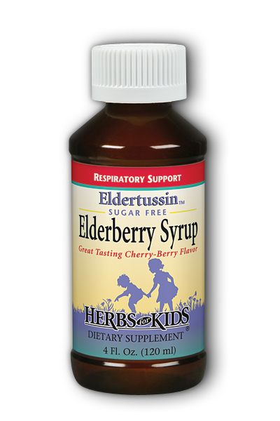 HERBS FOR KIDS: Eldertussin Elderberry Syrup 4 fl oz