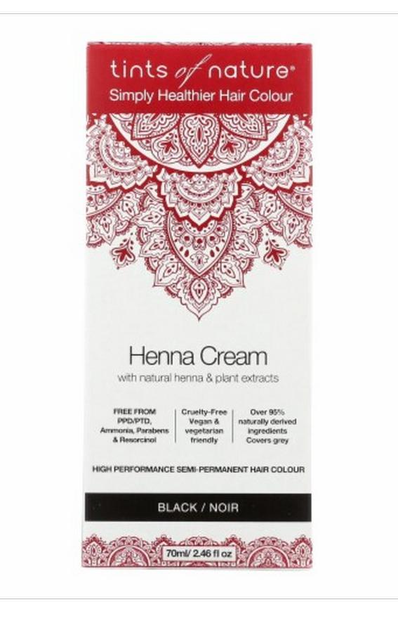 TINTS OF NATURE: Henna Cream Black 2.46 OUNCE