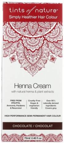 TINTS OF NATURE: Henna Cream Chocolate 2.46 OUNCE