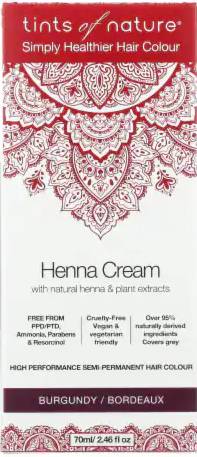 TINTS OF NATURE: Henna Cream Burgundy 2.46 OUNCE