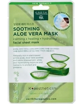 EARTH THERAPEUTICS: Facial Sheet Mask Soothing Aloe Vera 3 ct