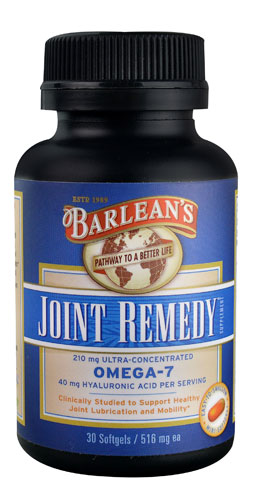 BARLEANS ESSENTIAL OILS: Joint Remedy Omega-7 30 Softgels