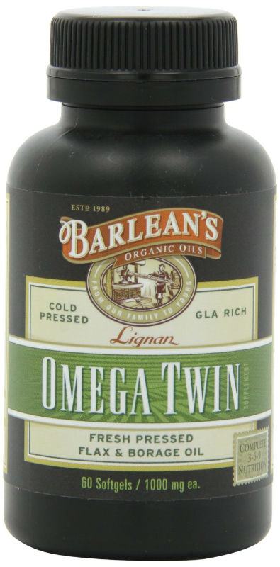 BARLEANS ESSENTIAL OILS: Lignan Omega Twin 60 Softgels