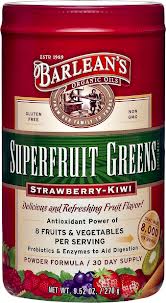 BARLEANS ESSENTIAL OILS: Superfruit Strawberry Kiwi Greens 9.52 oz