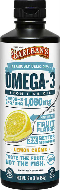BARLEANS ESSENTIAL OILS: Omega Swirl Lemon Zest 16 fl.oz