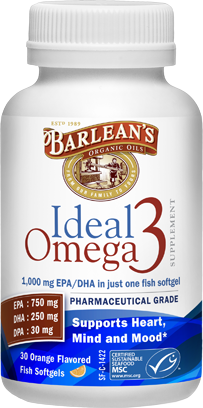 BARLEANS ESSENTIAL OILS: Ideal Omega-3 60 Softgels
