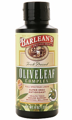 BARLEANS ESSENTIAL OILS: Olive Leaf Extract Natural Flavor 8 fl.oz