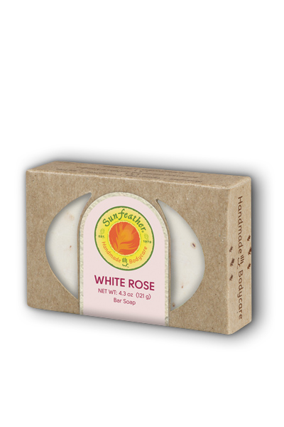 Sunfeather Artisanal Soap Bars: White Rose 4.3 oz