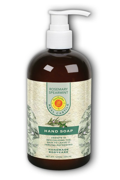 SunFeather: Rosemary Spearmint Liquid Hand Soap 12 oz