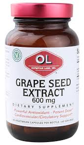 OLYMPIAN LABS: Grape Seed Extract 600 mg 60 capsules